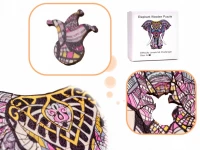 KIK KX5371 Drevené puzzle slon A3 106 prvkov