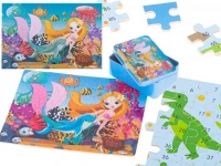 KIK KX5364 Puzzle v plechovej krabičke morská panna 100 ks