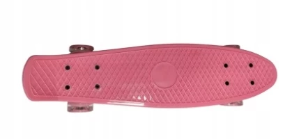 KIK Pennyboard se svítícími LED koly 56 x 15 cm růžový