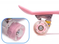 KIK Pennyboard se svítícími LED koly 56 x 15 cm růžový