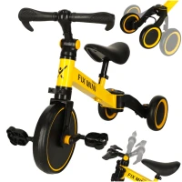 Trike Fix KX5377 Multifunkční dětská tříkolka 3v1 Goodboy - žlutá