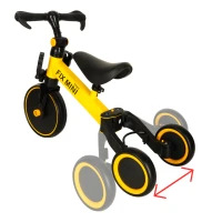 Trike Fix KX5377 Multifunkční dětská tříkolka 3v1 Goodboy - žlutá