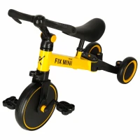 Trike Fix KX5377 Multifunkční dětská tříkolka 3v1 Goodboy - žlutá