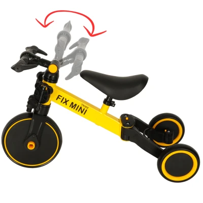 Trike Fix KX5377 Multifunkční dětská tříkolka 3v1 Goodboy - žlutá