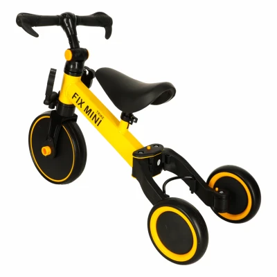 Trike Fix KX5377 Multifunkční dětská tříkolka 3v1 Goodboy - žlutá
