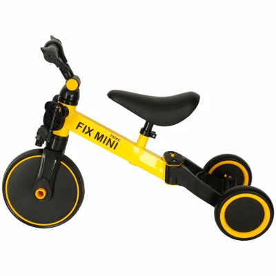 Trike Fix KX5377 Multifunkční dětská tříkolka 3v1 Goodboy - žlutá
