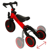 Trike Fix KX5377 Multifunkčná detská trojkolka 3 v 1 Goodboy - červená