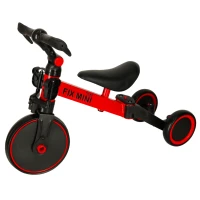 Trike Fix KX5377 Multifunkčná detská trojkolka 3 v 1 Goodboy - červená