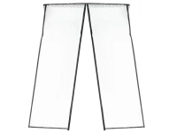 KIK KX6127 Moskytiéra do dverí s magnetmi 160 x 230cm čierna