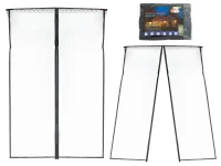 KIK KX6127 Moskytiéra do dverí s magnetmi 160 x 230cm čierna