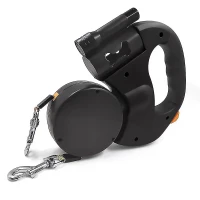 Nuxie XT1931 Samonavíjacie dvojité vodítko 2x3m, 25 Kg čierne