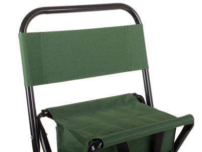 Verk 01661 Kempingová skládací židle s brašnou 2v1 zelená