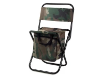 Verk 01661 Kempingová skládací židle s brašnou 2v1 maskáč