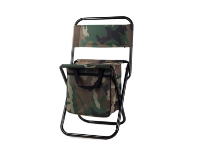 Verk 01661 Kempingová skládací židle s brašnou 2v1 maskáč