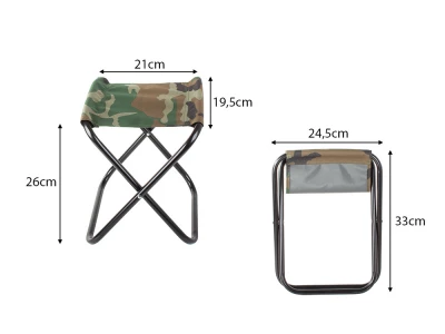 Verk 01662 Kempingová stolička maskáč
