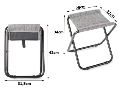 Verk 01672 Kempingová stolička šedá