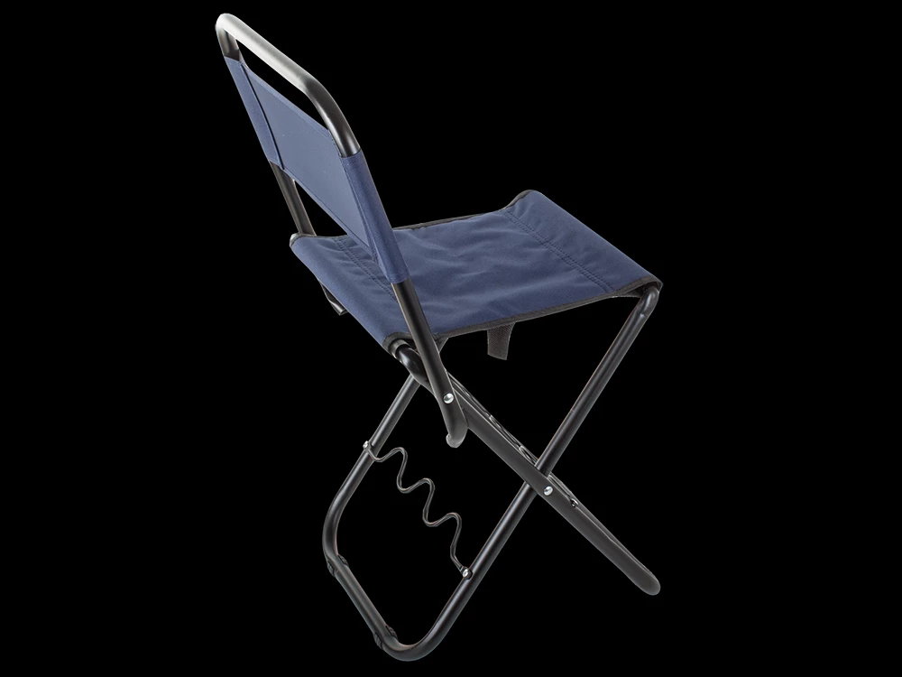 Verk 01679 Kempingová skladacia stolička s držiakom na rybársky prút modrá  - 01679_N 