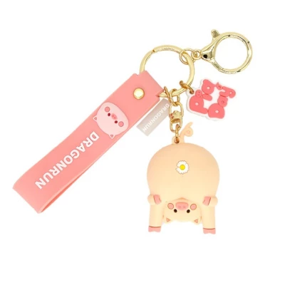 eCa BRL107 Přívěsek na klíče - Happy Pig