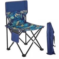 eCa KRT01 Kempingové skladacie kreslo modré