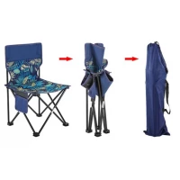 eCa KRT01 Kempingové skladacie kreslo modré