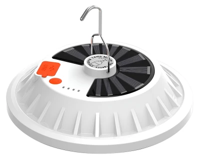 APT ZD13A Závesné campingové LED solárne svietidlo 60xSMD s diaľkovým ovládačom