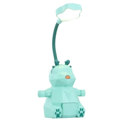 eCa Dětská lampa se zvířátkem zelená