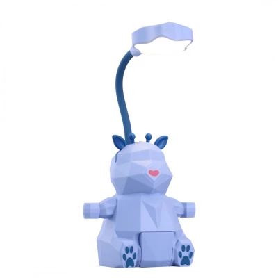 eCa LAMW07 Dětská lampa se zvířátkem modrá