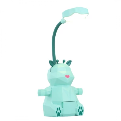 eCa LAMW07 Dětská lampa se zvířátkem zelená