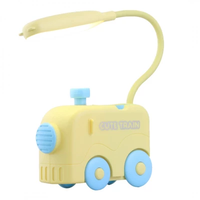 eCa LAMW02 Dětská lampa v podobě vláčku žlutá