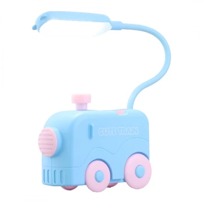 eCa LAMW02 Detská lampa v podobe vláčika modrá