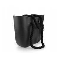 eCa T2CZ Gumová kabelka shopper bag Jelly černá