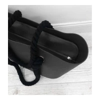 eCa T2CZ Gumová kabelka shopper bag Jelly černá