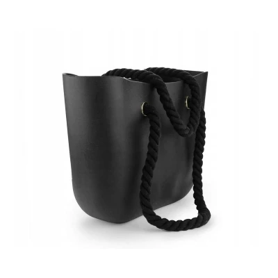 eCa T2CZ Gumová kabelka shopper bag Jelly černá