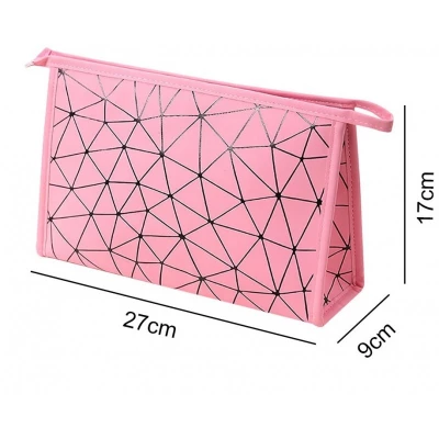 eCa Dámska kozmetická taška so vzorom ružová