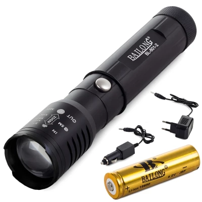 Bailong 08257 Svítilna LED CREE ZOOM Q5 UV LED