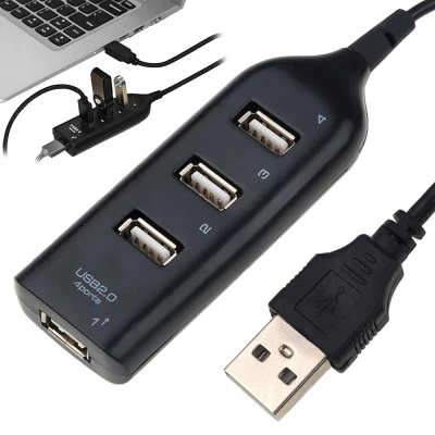 Verk 06257 USB Hub 2.0, 4 porty