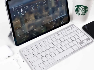 Verk 06245 Bluetooth klávesnice iOS/Android/Win bílá