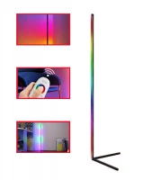 APT ZD81 Rohová LED stojaca lampa RGB-W 20W 140cm čierna