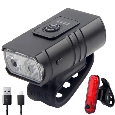 Pronett XJ4390 Sada LED osvětlení na kolo, 4T6, AKU 2 ks