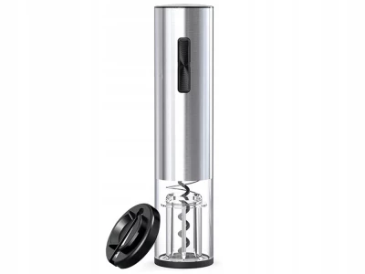 Verk 07090 Elektrický otvírák na víno USB, stříbrný