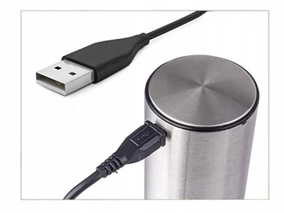 Verk 07090 Elektrický otvárač na víno USB, strieborný