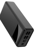 KIK KX5332 PowerBank 4x USB 30000 mAh s LCD displejem černá