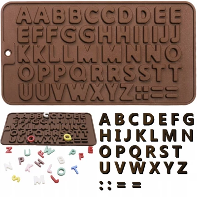 Ruhhy 19557 Silikonová forma na čokoládu - písmena