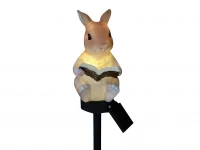 APT ZD50R Zahradní solární lampa králík s knihou