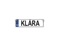 Nekupto Originálne ŠPZ ceduľka s menom KLÁRA