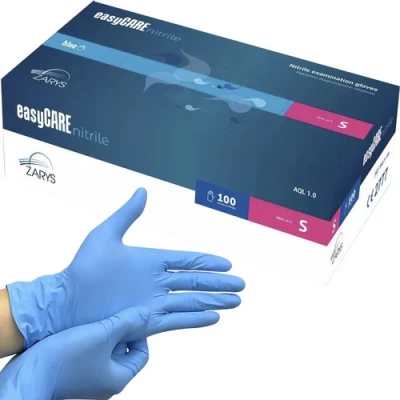 ISO Jednorazové nitrilové rukavice 100 ks veľ. S modré