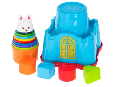 KIK KX5453 Dětská vzdělávací pyramida králíček