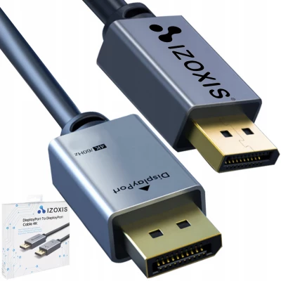 Izoxis 18930 Kabel DisplayPort Display DP-DP 60Hz 4K 2m, černý