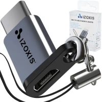 Izoxis 18933 Adaptér OTG Micro USB 2.0 USB Type-C se šňůrkou