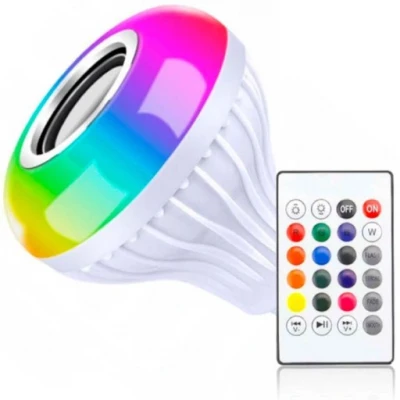 Verk 24301 LED RGB farebná žiarovka s Bluetooth reproduktorom